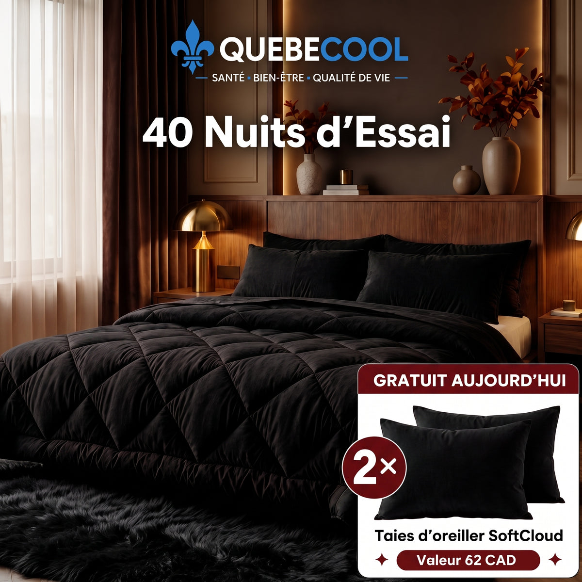 DouxNid™ – Couette Matelassée Ultra-Douce 4 Saisons