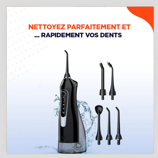 Appareil de nettoyage des dents à jet d'eau 4-en-1
