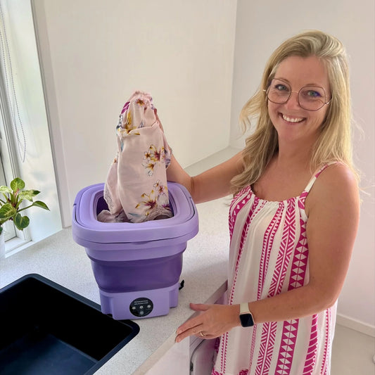 Miniwash™ – Laveuse Portable 8L Compacte et Écologique
