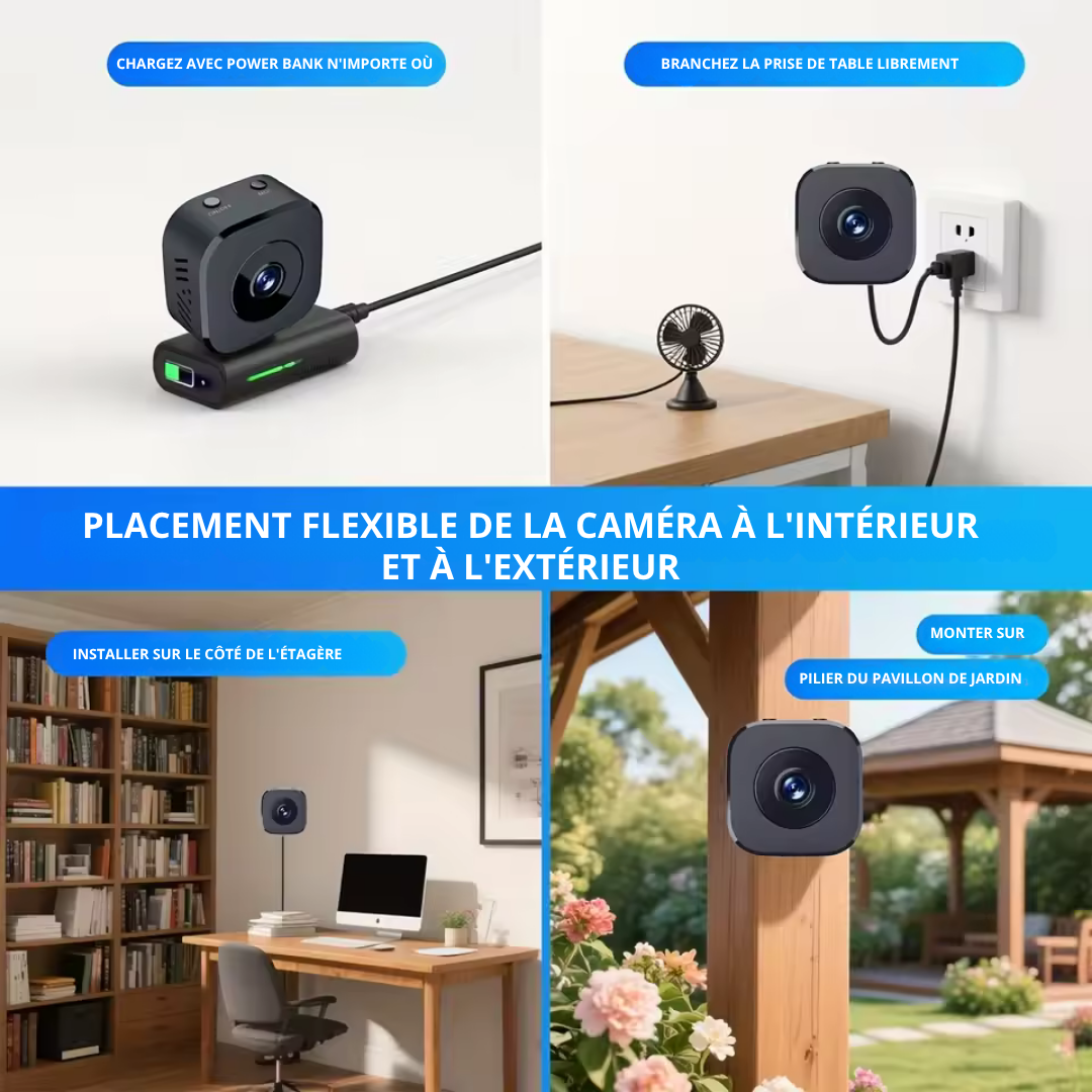 Sécurisez Votre Espace en Toute Simplicité avec Notre Mini Caméra Sans Fil