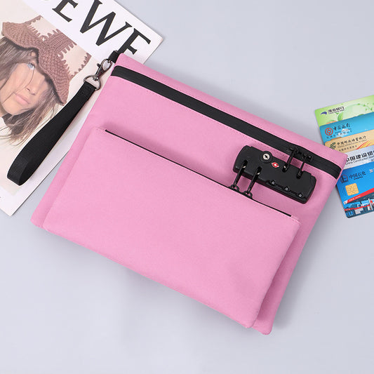 Sac à Argent à Double Couche avec Serrure – Pochette d’Accessoires