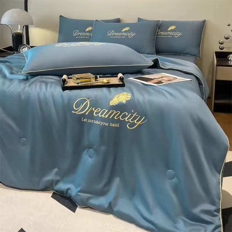 Glacéa™ – Couette Fraîche Brodée Premium