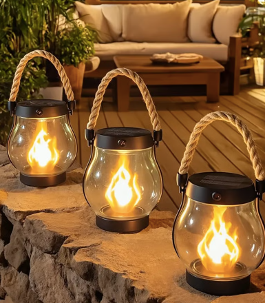 AuréaLume™ – Lanterne Solaire Effet Brasier