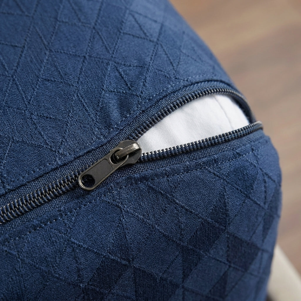 Drap Contour Zippé 2-en-1 - Base Fixe + Drap Amovible