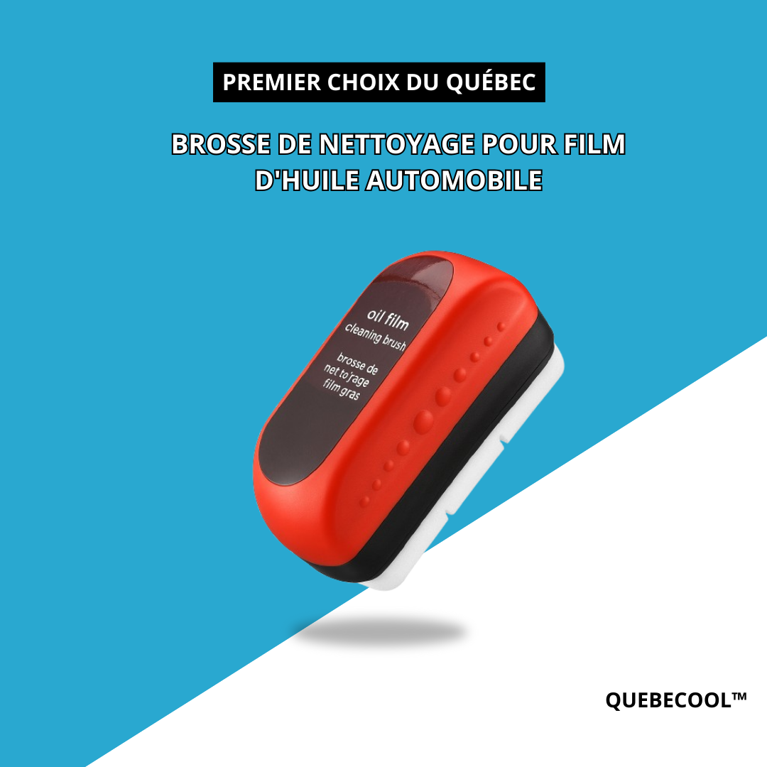 Brosse de nettoyage pour film d'huile automobile