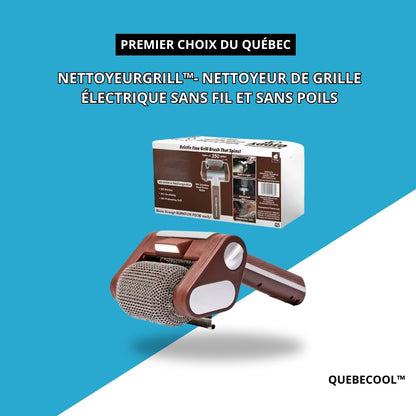 NettoyeurGrill™- Nettoyeur de Grille Électrique Sans Fil et Sans Poils
