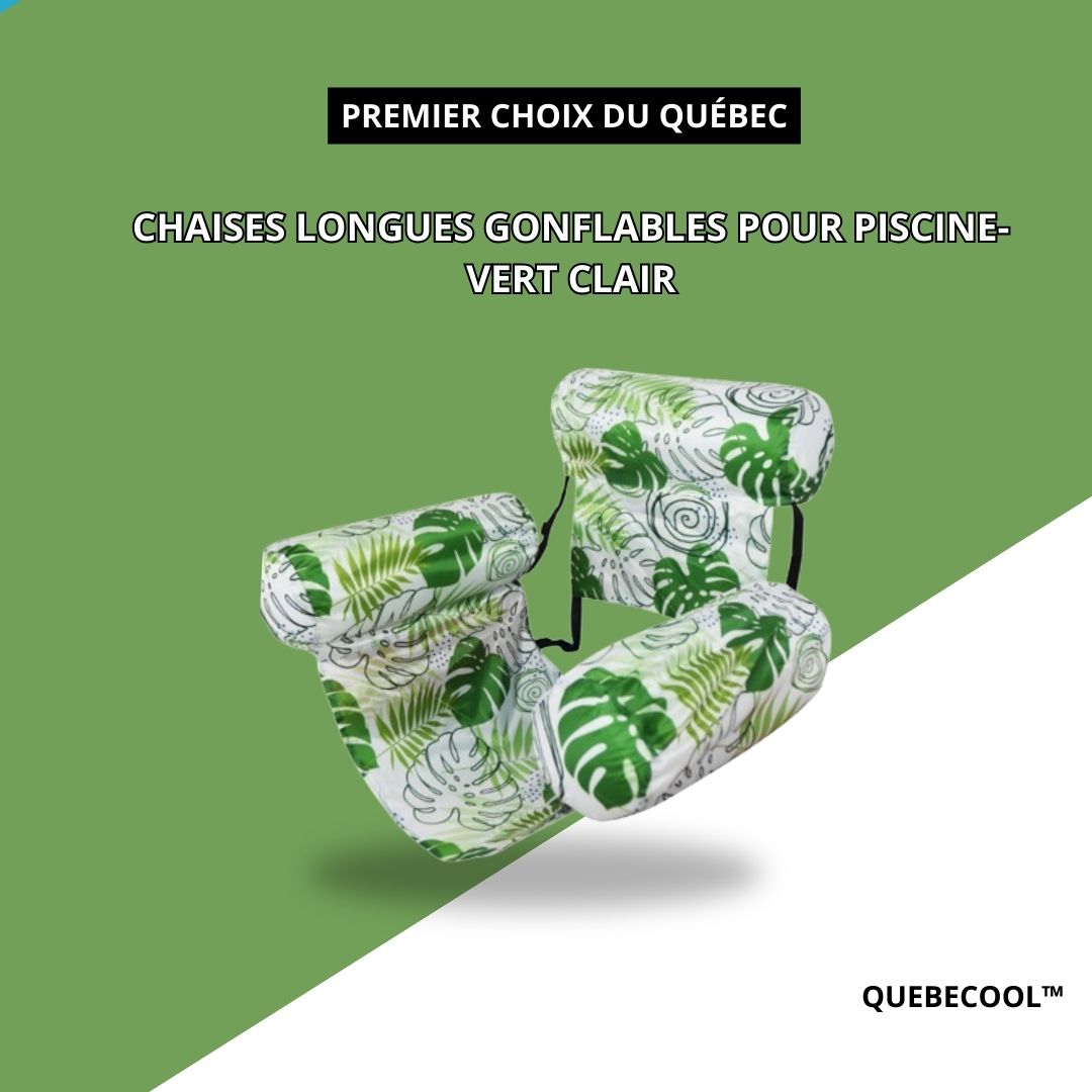 Chaises longues gonflables pour piscine