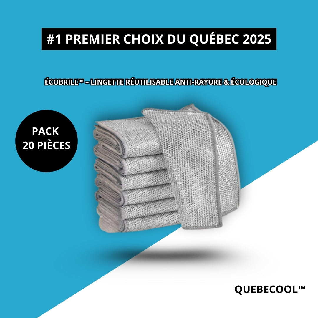 ÉcoBrill™ – Lingette Réutilisable Anti-Rayure & Écologique
