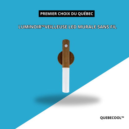 LumiNoir™Veilleuse LED murale sans fil