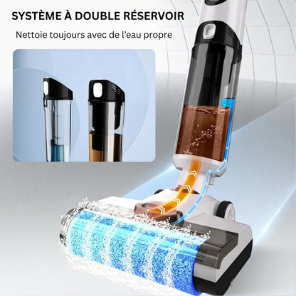 HydraPure™ – Aspirateur-Laveur 3-en-1 Sans Fil