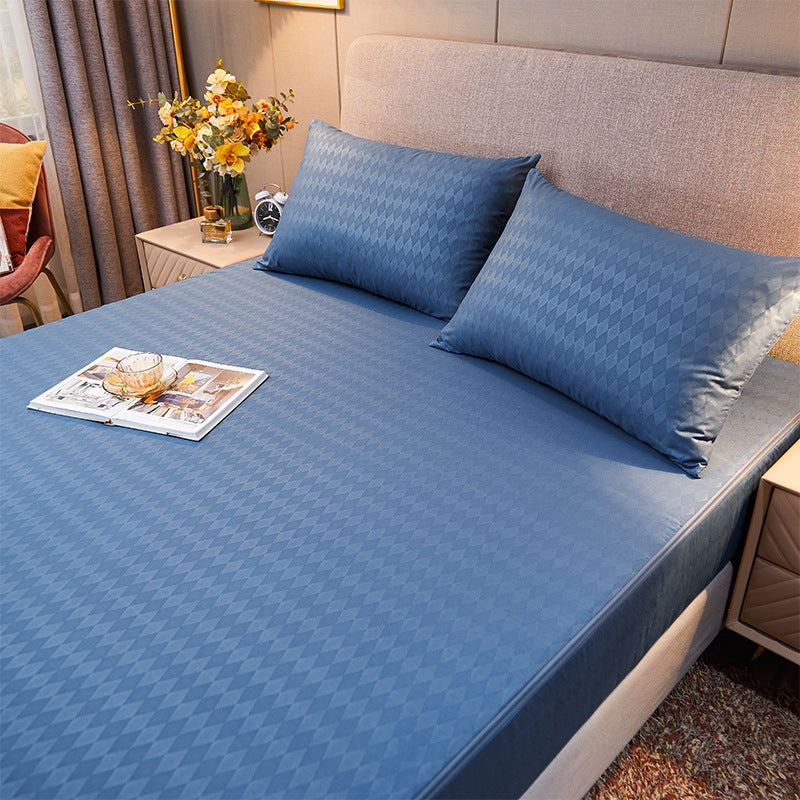 Drap Contour Zippé 2-en-1 - Base Fixe + Drap Amovible