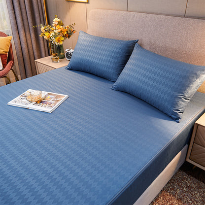 Drap Contour Zippé 2-en-1 - Base Fixe + Drap Amovible
