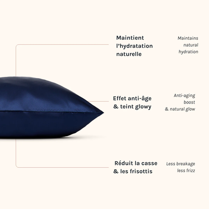 SoiePure™ – Taie d’Oreiller en Soie de Mûrier