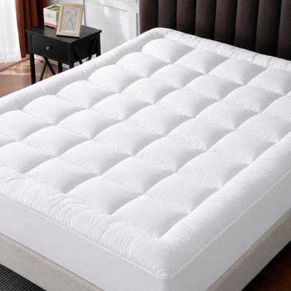 Surmatelas Québecool™ Resort Luxe — Confort Hôtel & Fraîcheur Toute la Nuit