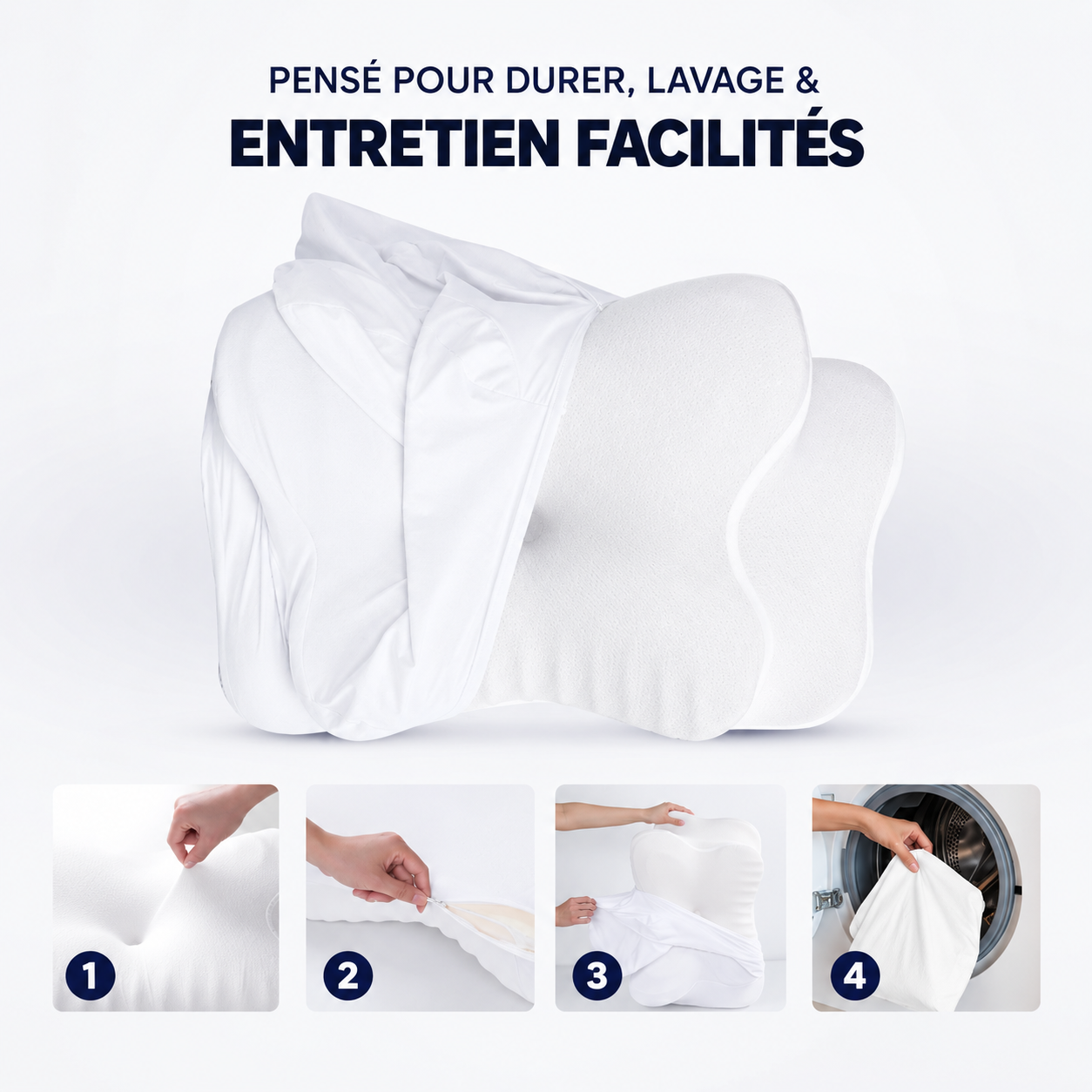 NuvaRest™ 3.0 – Oreiller Ergonomique Cervical Rafraîchissant