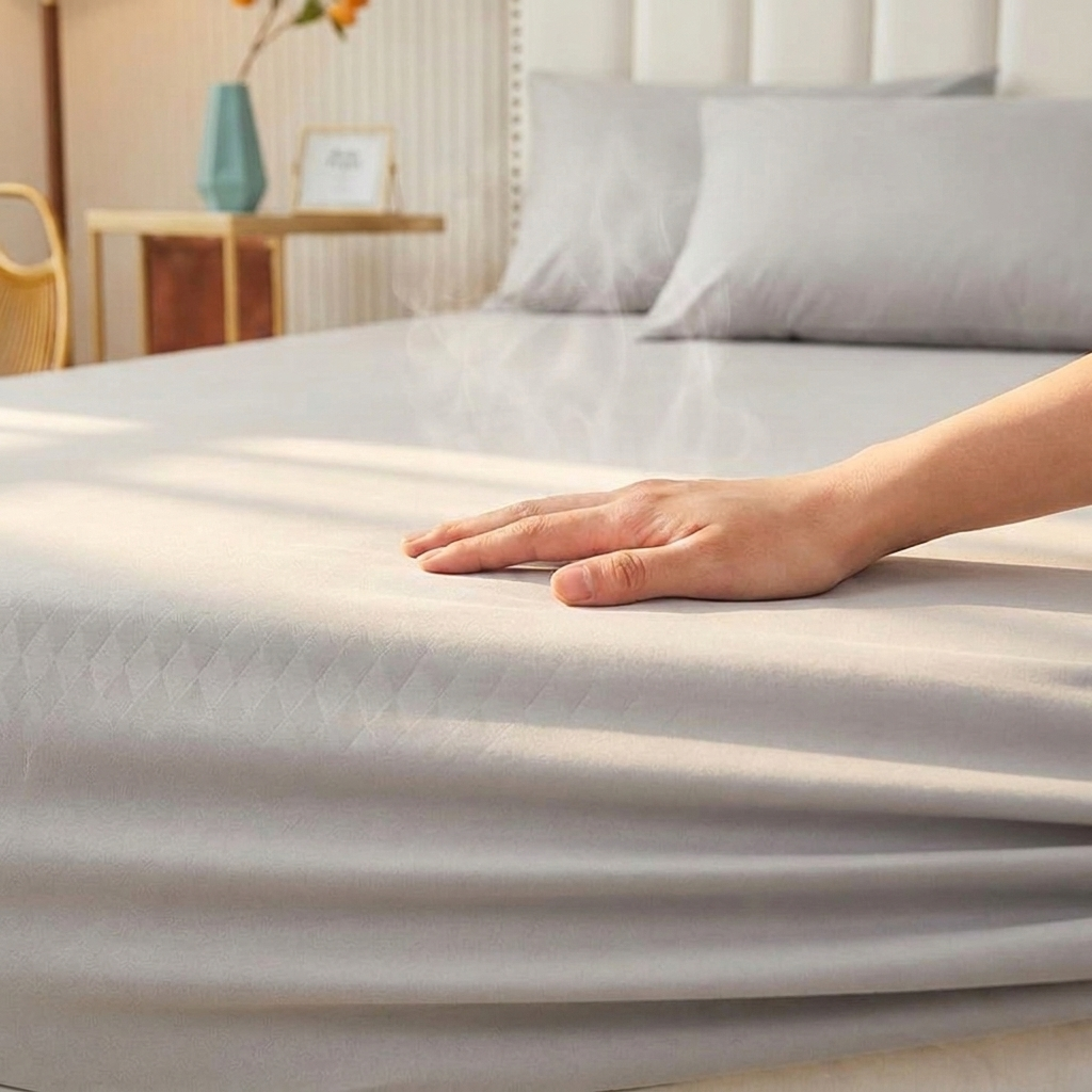 Drap Contour Zippé 2-en-1 - Base Fixe + Drap Amovible