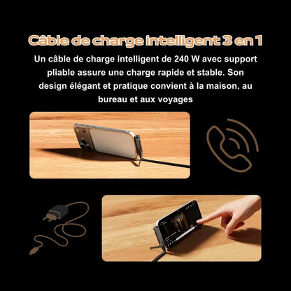 Câble ChargeFlex 240W — Support & Charge Turbo