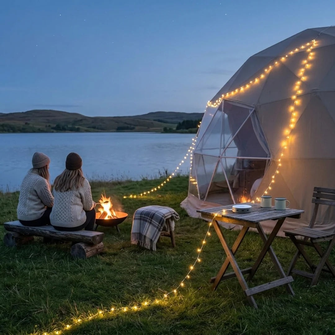 Luméa Nomade™ — Lampe solaire 2-en-1 avec guirlande lumineuse
