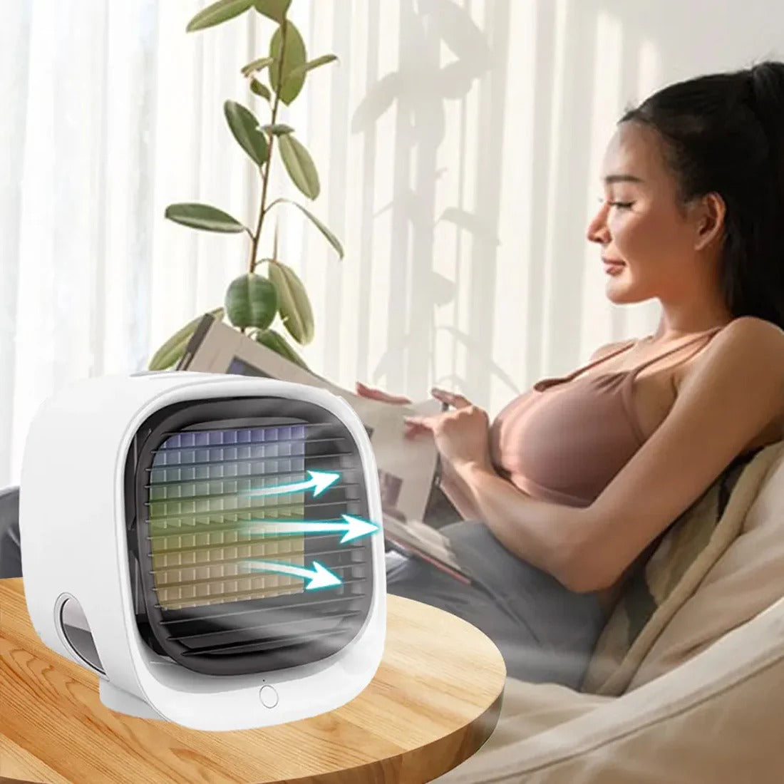 AquaFrais™ – Rafraîchisseur d’air portable 3-en-1