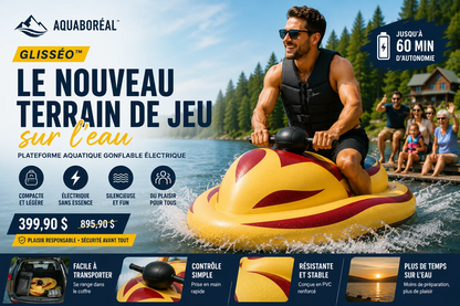 AquaBoréal Glisséo™ — Scooter aquatique gonflable électrique