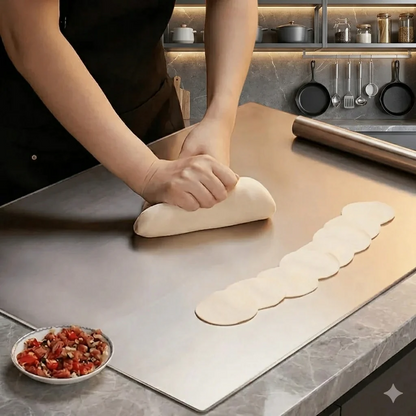 NordikSteel™ – Planche à Découper en Acier Inox Hygiénique