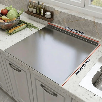 NordikSteel™ – Planche à Découper en Acier Inox Hygiénique