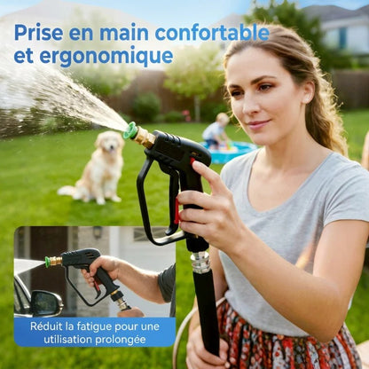 HydroForce™ — Pistolet Haute Pression 4000 PSI avec 5 Buses