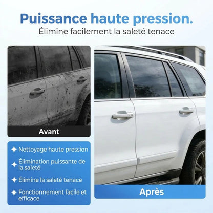 HydroForce™ — Pistolet Haute Pression 4000 PSI avec 5 Buses