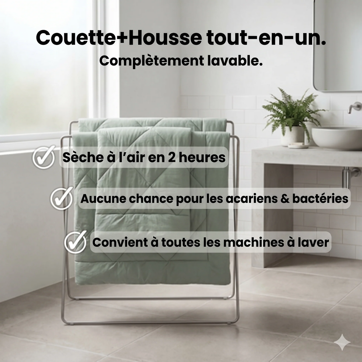 DouxNid™ – Couette Matelassée Ultra-Douce 4 Saisons