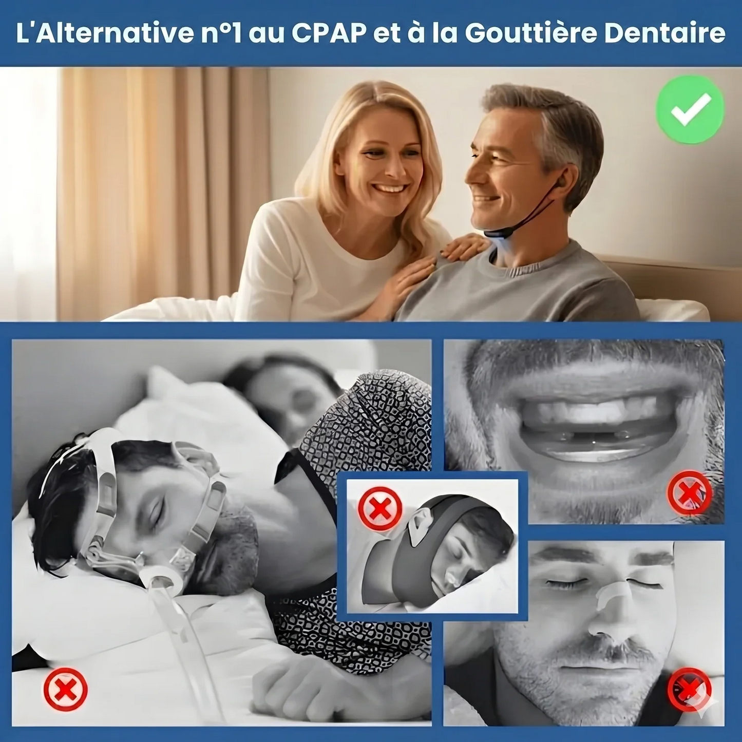 SnoreEase™ — Dispositif anti-ronflement pour des nuits plus paisibles