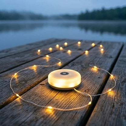 Luméa Nomade™ — Lampe solaire 2-en-1 avec guirlande lumineuse
