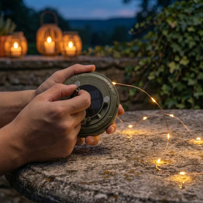 Luméa Nomade™ — Lampe solaire 2-en-1 avec guirlande lumineuse