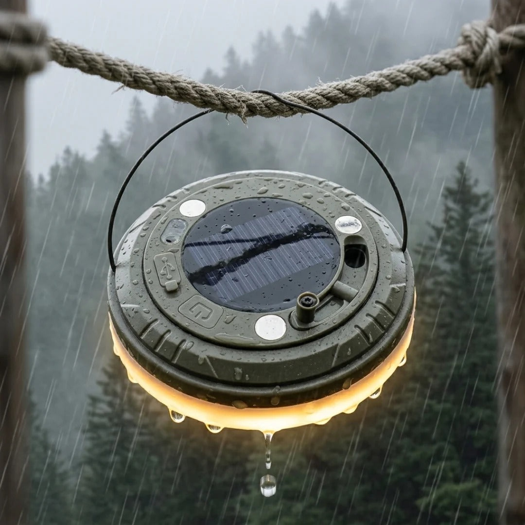 Luméa Nomade™ — Lampe solaire 2-en-1 avec guirlande lumineuse