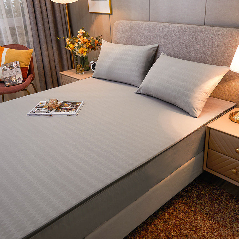 Drap Contour Zippé 2-en-1 - Base Fixe + Drap Amovible