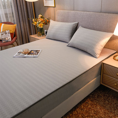 Drap Contour Zippé 2-en-1 - Base Fixe + Drap Amovible
