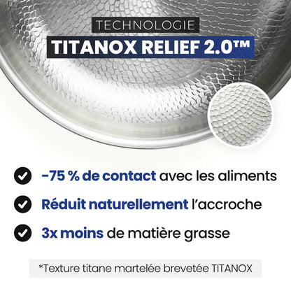 TITANOX™ – Poêle en Titane Pur Sans Revêtement