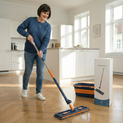 NettoMax Pro 360 — Vadrouille rotative avec seau essoreur mains libres