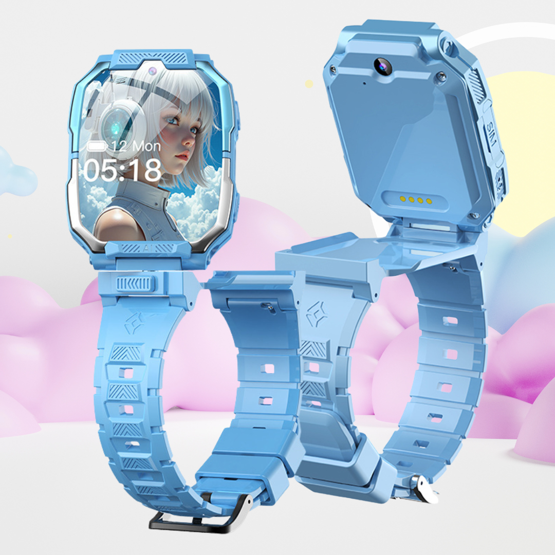 kiumo™ Pro 4G — Montre connectée enfant avec GPS, appels vidéo & bouton SOS