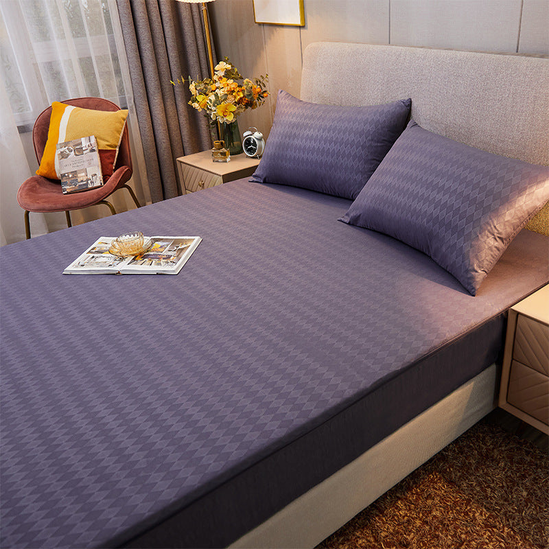 Drap Contour Zippé 2-en-1 - Base Fixe + Drap Amovible