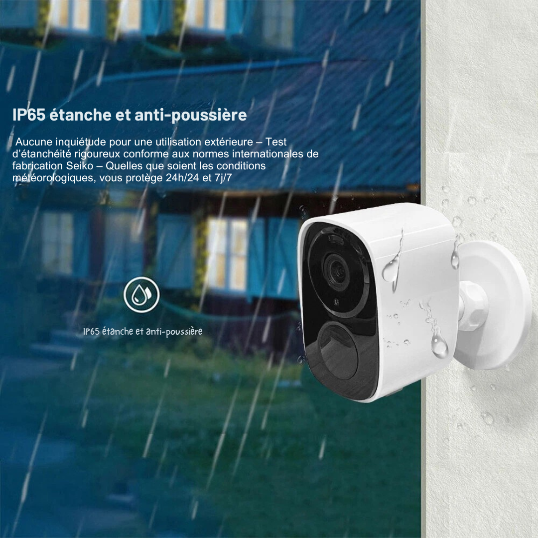 VeilleMax Pro 500 — Caméra Extérieure Sans Fil Longue Durée