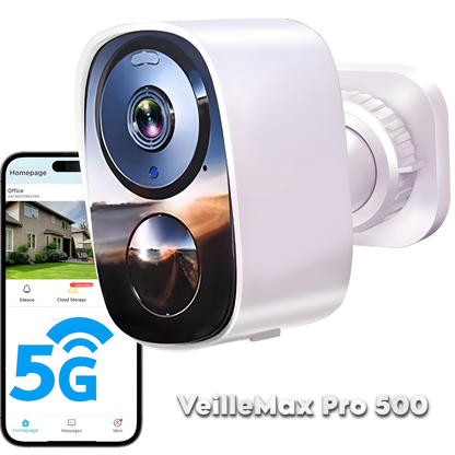 VeilleMax Pro 500 — Caméra Extérieure Sans Fil Longue Durée