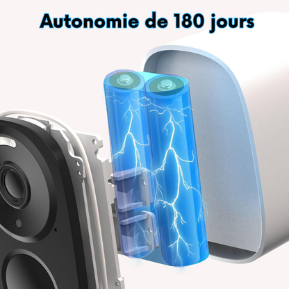 VeilleMax Pro 500 — Caméra Extérieure Sans Fil Longue Durée