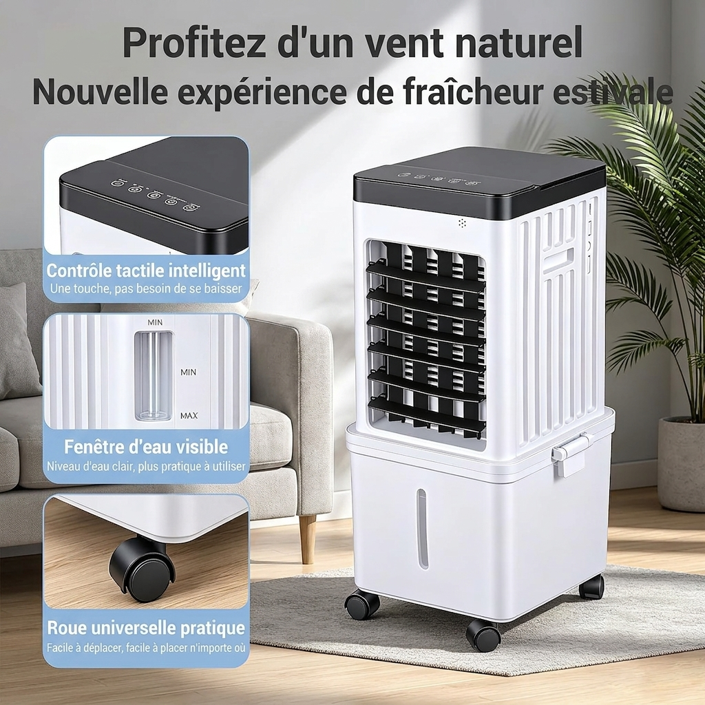 NordFrais Airéo™ | Rafraîchisseur d’air mobile 3-en-1