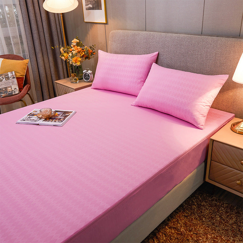Drap Contour Zippé 2-en-1 - Base Fixe + Drap Amovible