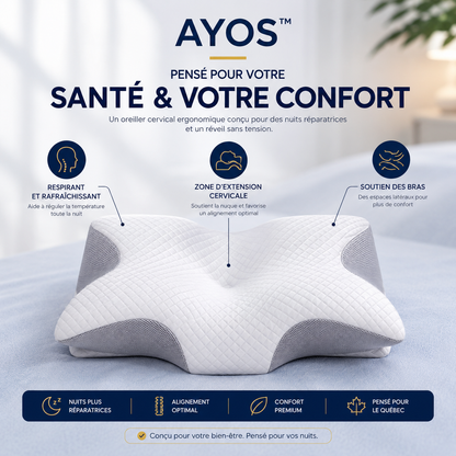 AYOS™ — Oreiller cervical ergonomique