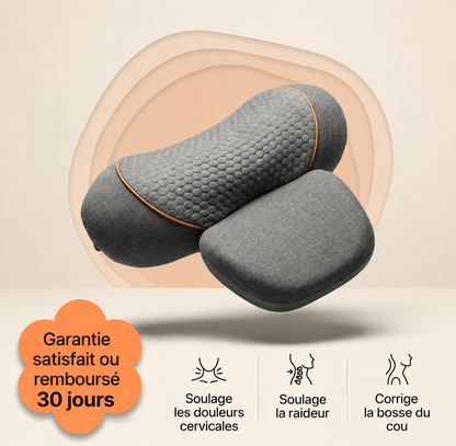 Nuvéria™ — Coussin de relaxation cervicale ergonomique