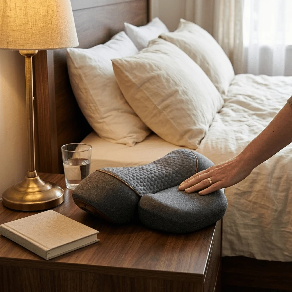 Nuvéria™ — Coussin de relaxation cervicale ergonomique