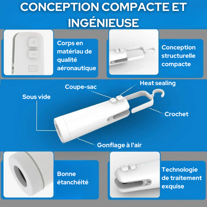 Scelleuse sous vide rechargeable